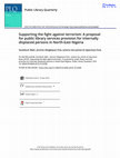 Research paper thumbnail of Supporting the fight against terrorism: A proposal for public library services provision for internally displaced persons in North-East Nigeria