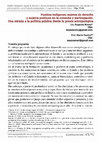 Research paper thumbnail of Pueblos indígenas: sujetos de derecho y sujetos políticos en la consulta y participación. Una mirada a la política pública desde la praxis antropológica