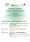 Research paper thumbnail of Summer School Nature and Progress at Centre Marc Bloch