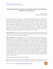 Research paper thumbnail of Translating in Canada: An Interview with Literary Translator and Translation Scholar Dr. Luise von Flotow