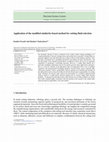 Research paper thumbnail of Application of the modified similarity-based method for cutting fluid selection