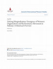 Research paper thumbnail of Defying Marginalization: Emergence of Women's Organizations and the Resistance Movement in Pakistan: A Historical Overview