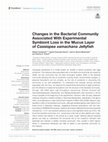 Research paper thumbnail of Changes in the Bacterial Community Associated With Experimental Symbiont Loss in the Mucus Layer of Cassiopea xamachana Jellyfish