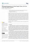 Research paper thumbnail of Increasing Transparency in Global Supply Chains: The Case of the Fast Fashion Industry