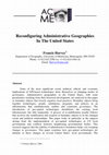 Research paper thumbnail of Reconfiguring Administrative Geographies