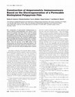 Research paper thumbnail of Construction of Amperometric Immunosensors Based on the Electrogeneration of a Permeable Biotinylated Polypyrrole Film