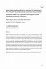 Research paper thumbnail of ANALYSING RARE BOOKS WITH DIGITAL TECHNOLOGIES: THE PROJECT “BLOCKBOOKS IN BAVARIAN COLLECTIONS”= Analiziranje redkih knjig z digitalnimi tehnologijami: projekt» Blockbooks in Bavarian Collections «