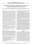 Research paper thumbnail of Evaluation of Ventricle Size Measurements in Infants by Pediatric Emergency Medicine Physicians