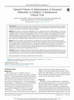 Research paper thumbnail of Optimal Volume of Administration of Intranasal Midazolam in Children: A Randomized Clinical Trial