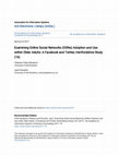 Research paper thumbnail of Examining Online Social Networks (OSNs) Adoption and Use within Older Adults: A Facebook and Twitter, Hertfordshire Study (16)