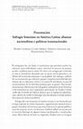 Research paper thumbnail of Presentación. Sufragio femenino en América Latina: alianzas nacionalistas y políticas transnacionales