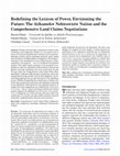 Research paper thumbnail of Redefining the Lexicon of Power, Envisioning the Future: The Atikamekw Nehirowisiw Nation and the Comprehensive Land Claims Negotiations