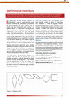 Research paper thumbnail of Defining a rhombus