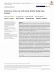 Research paper thumbnail of Coherence of jaw and neck muscle activity during sleep bruxism