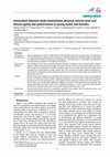 Research paper thumbnail of Association between body composition, physical activity level and Illinois agility test performance in young males and females