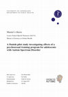 Research paper thumbnail of A Danish Pilot Study Investigating Effects of a Psychosexual Training Program for Adolescents with Autism Spectrum Disorder