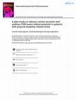 Research paper thumbnail of A pilot study on salivary cortisol secretion and auditory P300 event-related potential in patients with physical disability-related stress