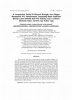 Research paper thumbnail of A Comparative Study Of Flexural Strength And Fatigue Resistance Of 2 Nanoceramic Composite Resin Cad/Cam Blocks (Lava Ultimate And Vita Enamic) And A Lithium Disilicate Glass Ceramic (Ips E.Max Cad)