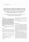 Research paper thumbnail of Extravasamento de líquido no mediastino e derrame pleural durante artroscopia de ombro: relato de caso