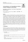 Research paper thumbnail of Local practitioners’ use of vulnerability and resilience concepts in adaptation to flood hazards