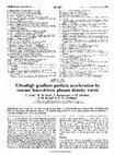 Research paper thumbnail of Ultrahigh gradient particle acceleration by intense laser-driven plasma density waves