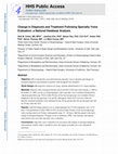 Research paper thumbnail of Change in diagnosis and treatment following specialty voice evaluation: A national database analysis