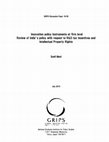 Research paper thumbnail of Innovation policy instruments at firm level : Review of India's policy with respect to R&D tax incentives and Intellectual Property Rights