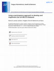 Research paper thumbnail of Using a participatory approach to develop and implement the UK ME/CFS Biobank