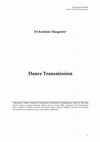 Research paper thumbnail of Dance Transmission