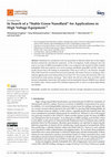 Research paper thumbnail of In Search of a “Stable Green Nanofluid” for Applications in High Voltage Equipment