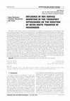 Research paper thumbnail of Influence of bus service downtime in the transport interchange on the duration of inter-route transfer of passengers