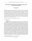 Research paper thumbnail of How The Albanian External Environment Affect The Construction Industry