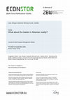 Research paper thumbnail of What about the leader in Albanian reality?