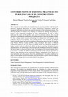 Research paper thumbnail of Contributions of existing practices to pursuing value in construction projects