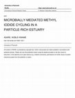 Research paper thumbnail of Microbially-Mediated Methyl Iodide Cycling In A Particle-Rich Estuary