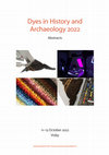 Research paper thumbnail of DHA41 abstracts Dye in History and Archeology