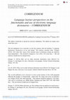 Research paper thumbnail of Language learner perspectives on the functionality and use of electronic language dictionaries