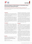 Research paper thumbnail of Differential Diagnosis of Biatrial Masses on Hemodialitic Patient with Secondary Hyperparathyroidism