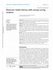 Research paper thumbnail of Electronic health–literacy skills among nursing students