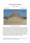 Research paper thumbnail of The Pyramid of Sahure, A Layman's Guide