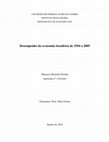 Research paper thumbnail of Desempenho da economia brasileira de 1994 a 2005