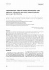 Research paper thumbnail of Laparoendoscopic single-site surgery adrenalectomy - own experience and matched case-control study with standard laparoscopic adrenalectomy