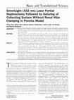 Research paper thumbnail of GreenLight (532 nm) Laser Partial Nephrectomy Followed by Suturing of Collecting System Without Renal Hilar Clamping in Porcine Model