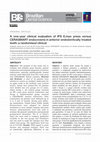 Research paper thumbnail of A one-year clinical evaluation of IPS E.max press versus CERASMART endocrowns in anterior endodontically treated teeth: a randomised clinical