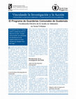 Research paper thumbnail of El Programa De Guarderias Communales De Guatemala: Focalizacion Efectiva De La Ayuda en Alimentos en Areas Urbanas