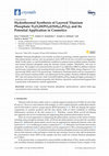 Research paper thumbnail of Hydrothermal Synthesis of Layered Titanium Phosphate Ti2O2H(PO4)[(NH4)2PO4]2 and Its Potential Application in Cosmetics