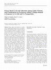 Research paper thumbnail of Energy Basal Levels and Allocation among Lipids, Proteins, and Carbohydrates in Enchytraeus albidus: Changes Related to Exposure to Cu Salt and Cu Nanoparticles