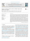 Research paper thumbnail of Changes of chemical chronic toxicity to Daphnia magna under different food regimes