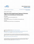 Research paper thumbnail of Where have all the forage fish gone? Response of rhinoceros auklets to an anomalously poor breeding season