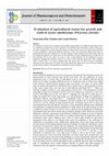 Research paper thumbnail of Evaluation of agricultural wastes for growth and yield of oyster mushrooms (Pleurotus florida)